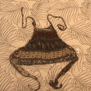 Urban outfitters crop halter top